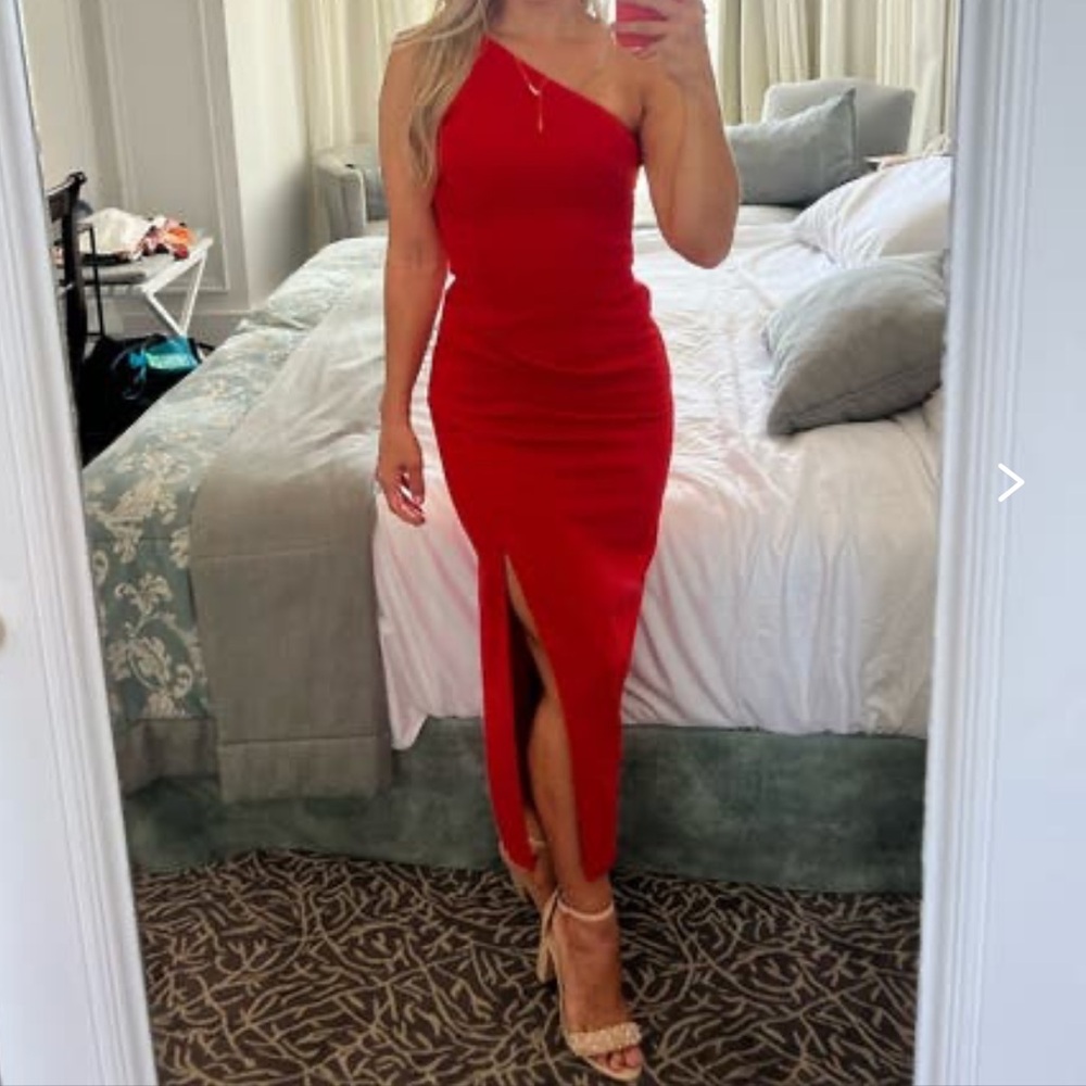 Manning Cartell Red One-Shoulder Dress